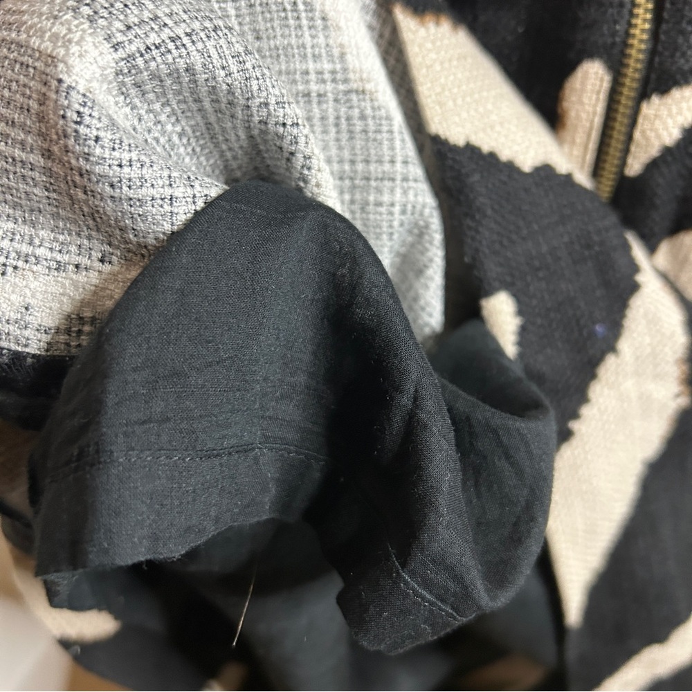 LOFT Black and White Zebra Pattern Mini Dress - Picture 8 of 13